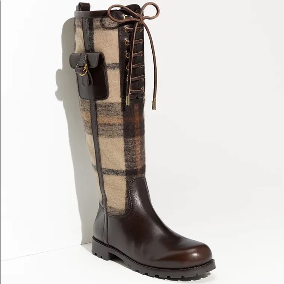 Tory Burch Shoes - TORY BURCH | Plaid Flannel Leather Boot